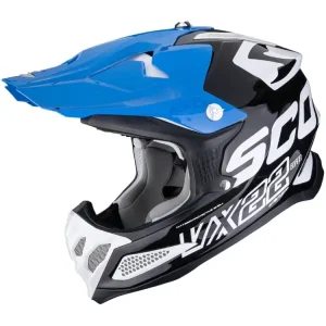 Zamów dziś Kask enduro Scorpion VX-22 Air Updown czarno-biało-niebieski