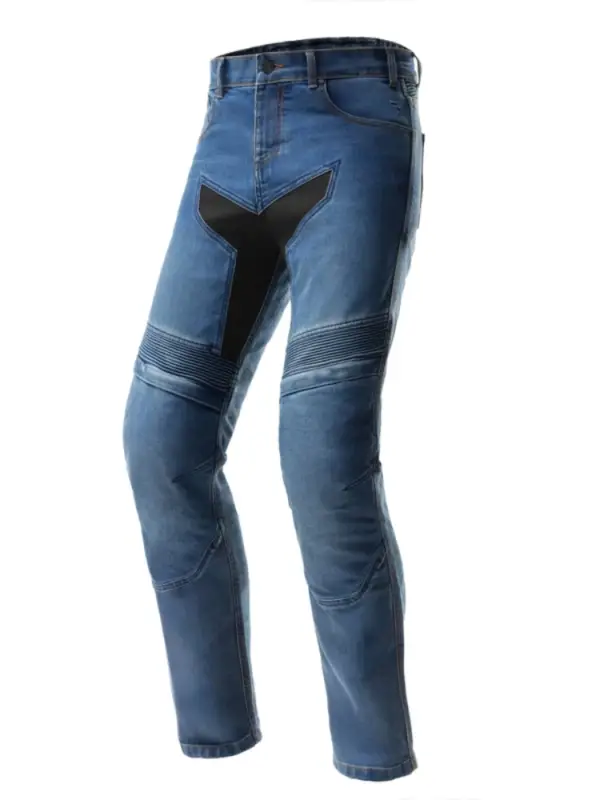 Jeansy motocyklowe Rebelhorn Eagle 4 Slim Fit niebieskie Promocja