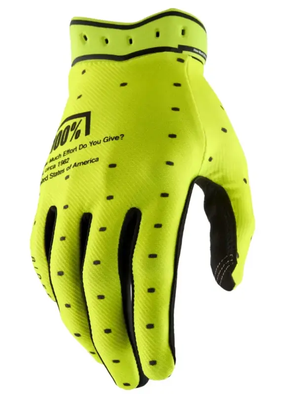 Zamów teraz Rękawice cross 100% Ridefit fluo