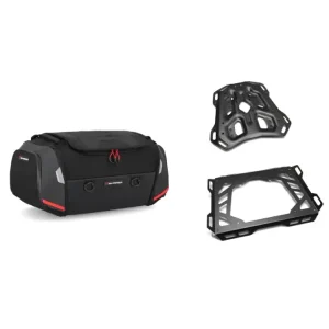 Zestaw: torba na tył Rackpack + stelaż Adventure-Rack SW-Motech CF Moto 450MT (23-)/ 800 MT-X (24-) [poj.: 32,0-42,0 l] Tylko do końca tygodnia