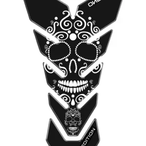 Tankpad Uniwersalny Onedesign Black Edition White Skull Promocja
