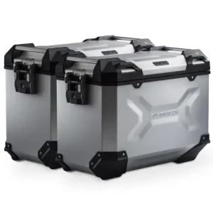 Zestaw: kufry boczne TRAX ADV + stelaże PRO SW-Motech Honda X-ADV 750 RH21 (24-) srebrne [poj.: 2 x 45 L] Premium