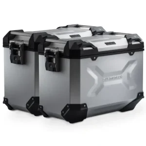 Cena promocyjna Zestaw: kufry boczne TRAX ADV + stelaże PRO SW-Motech Yamaha Tracer 7/ GT (RM55, RM56) (25-) srebrne [poj.: 2 x 45 L]