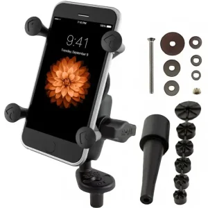 Uchwyt na telefon RAM X-Grip z sytemem do montażu w trzonie widelca motocykla Hit sprzedaży