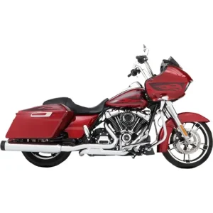 Pełny układ wydechowy 2-into-2 Rinehart Racing Slimline Duals do wybranych modeli Harley Davidson Touring chromowany [17-20] Zniżka