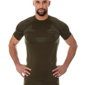Koszulka termoaktywna z krótkim rękawem Brubeck Ranger Protect khaki Tylko dziś