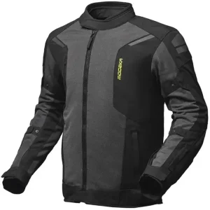 Kurtka motocyklowa tekstylna Modeka Khao Air II szaro-czarna Szybka dostawa
