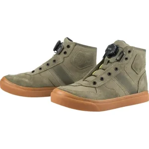 Buty motocyklowe Icon Dog Days CE zielone Rabat