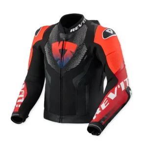 Tylko do końca tygodnia Kurtka motocyklowa skórzana REV’IT! Hyperspeed 3 Pro czarno-czerwona