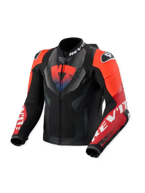 Tylko do końca tygodnia Kurtka motocyklowa skórzana REV’IT! Hyperspeed 3 Pro czarno-czerwona
