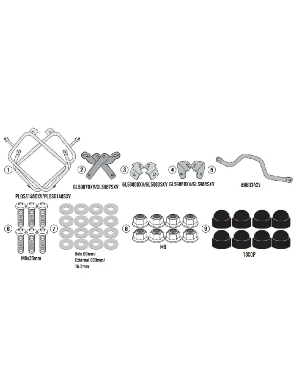 Zniżka Stelaż kufrów bocznych Monokey Kappa KL One-Fit BMW R 1300 GS Adventure (25-)